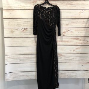 Tahari Arthur S Levine Sz. 8 Black cocktail dress